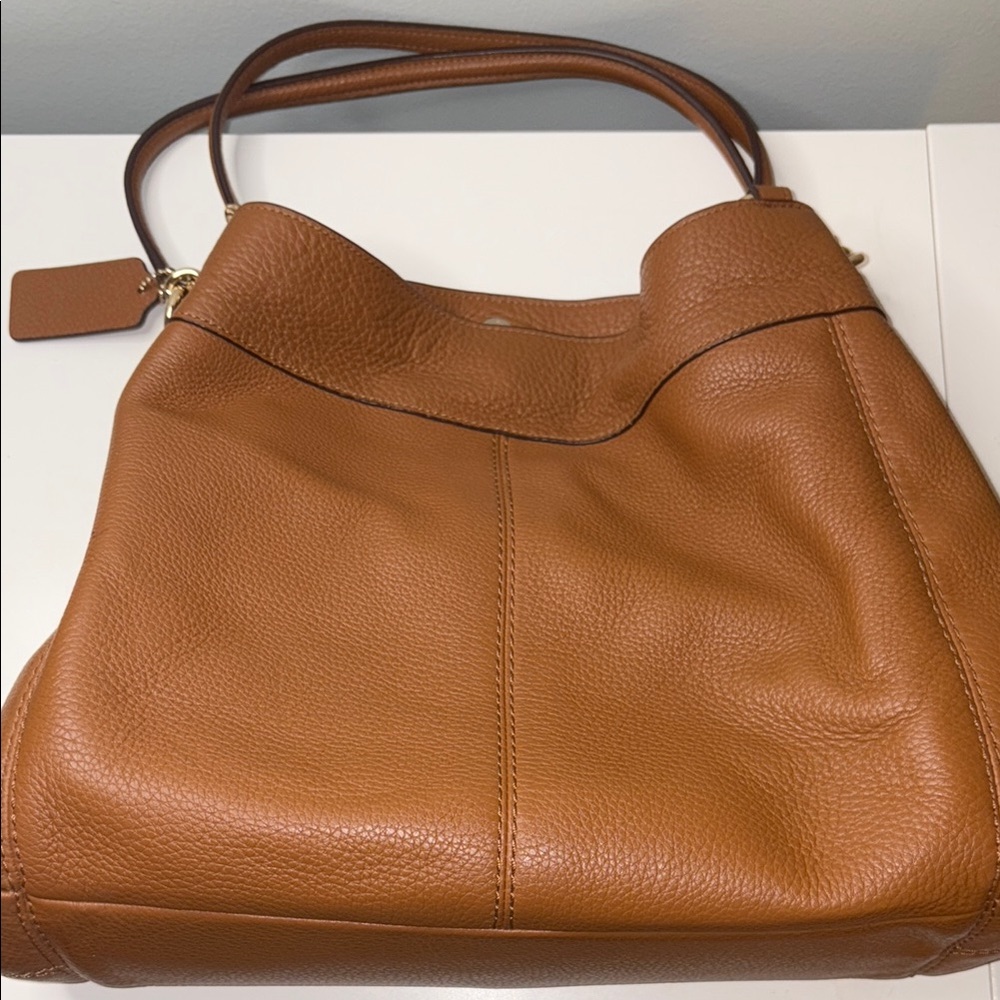 Coach Brown Leather Shoulder Bag - Picture 9 of 10